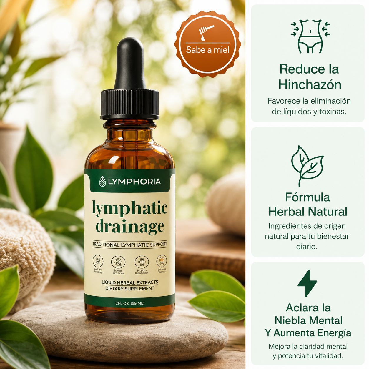 Drenaje Linfatico™ | Adios Liquidos Retenidos , Drena Naturalmente la Hinchazón del Rostro, Abdomen y Piernas + Receta de modo de uso