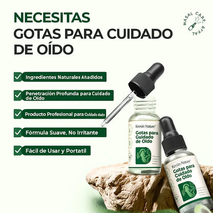 2x1 GOTAS PARA CUIDADO DE LOS OÍDOS  | Alivia Dolor y Zumbidos al Instante